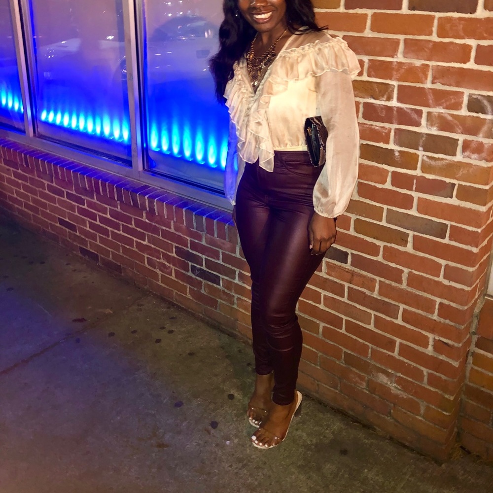 Ruffle body suit
